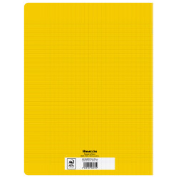 CAHIER PP JAUNE 24X32 96P SEYES 70G PIQURE